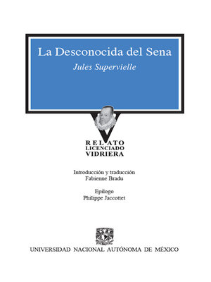 cover image of La desconocida del Sena